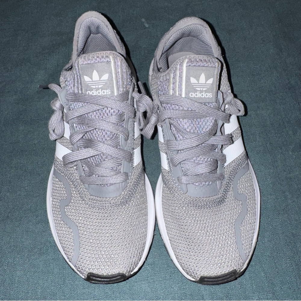 Adidas ART FY2159 Light Gray and White Running Shoes